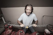 Man breaking the chains