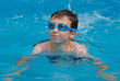 Boy swimming