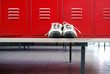 Red locker room