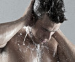 man under the shower.