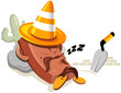 Photos : under construction cartoon character