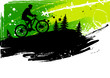 Mountain bike abstract background