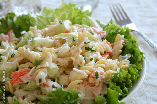 Photo: Seafood Pasta Salad Seafood Pasta Salad