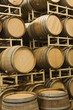 Wine barrels in storage, Santa Maria, California