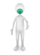 Man wearing flu mask