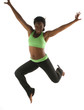 young pretty hispanic african american woman exercising with fit young pretty hispanic african american woman exercising with fit