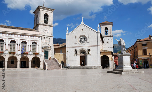 Photo: Norcia, piazza San Benedetto Norcia, piazza San Benedetto