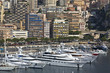Yachten im Hafen Port Hercule von Monaco Yachten im Hafen Port Hercule von Monaco