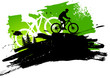 Mountain bike abstract background