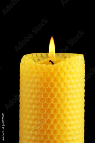 Photo: Bienenwachskerze Bienenwachskerze