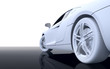 white modern sport car