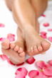 Spa and wellness theme with beautiful and neat feet Spa and wellness theme with beautiful and neat feet