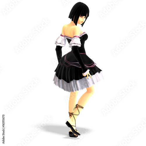 Sexy Girls Sexy Outfits on Young Sexy Cartoon Girl In Gothic Clothes    Ralf Kraft  16393670