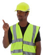 young African American worker young African American worker