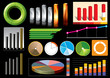 Photo en ligne au meilleur prix Vector business graphs