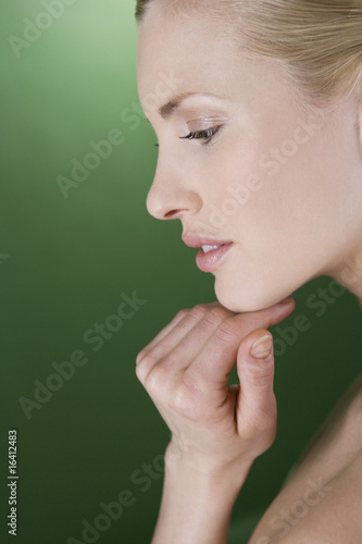 Woman Face Side View