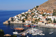 The port of Hydra island Greece