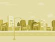 Cartoon city background