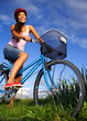 Biking woman
