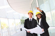 Man and Woman Construction Team Man and Woman Construction Team