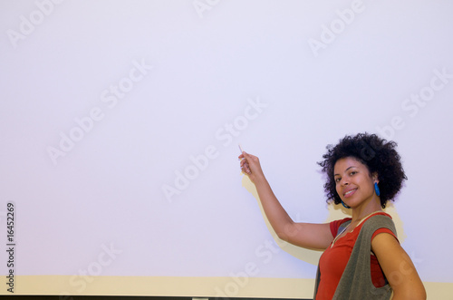 Photo: African American student teaching African American student teaching