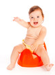 Baby on potty