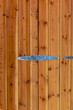 Wood door with lock