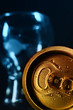 Photo: glass and beer two coloured glass and beer two coloured