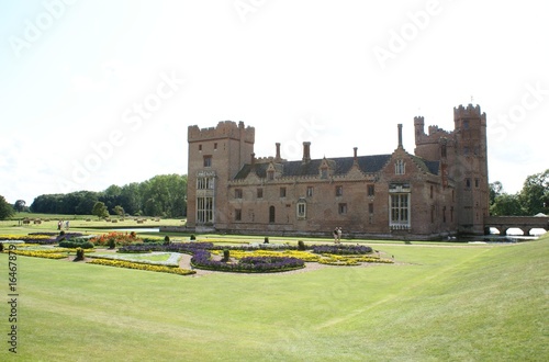 Photo: decorative old construction. formal garden view decorative old construction. formal garden view
