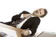 Stress am Arbeitsplatz - Businessman has stress at job