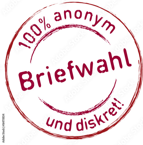 Vektor: Briefwahl Briefwahl
