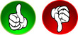 Vektor Button  Top und Flop
