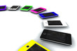 Collection téléphones portable couleur