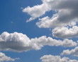 Time lapse clouds over blue sky - PAL