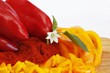 Paprika in all stages isolated