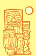 Vector: Group of Tikis #2 Group of Tikis #2