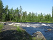 Wood and river in Kareliya, Russia Wood and river in Kareliya, Russia