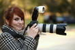 Young femal photographer