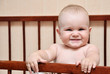 funny baby in her bad