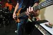 music band have training in garage