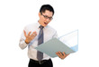 Asian guy shocked at report