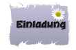 Einladung mit Blume