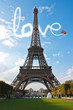 Love in Paris Eiffel Tower France Concept - Me and You
