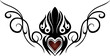 Herz Tattoo, Liebe, love, Arschgeweih, Steissbein