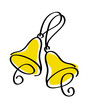 Vector drawing of bells