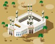 Mecca Hajj illustration vector