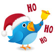Illustration: Twitter bird ho ho ho Twitter bird ho ho ho