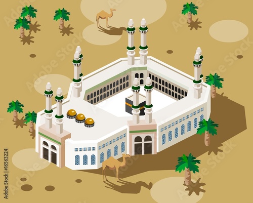 Vector: Mecca Hajj illustration vector Mecca Hajj illustration vector