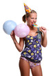 attractive young woman with lollipop