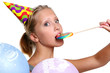 attractive young woman with lollipop
